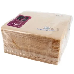 Cerf Dellier 100 Serviettes de table biodégradables