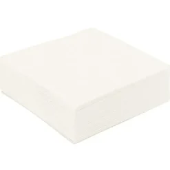 Cerf Dellier 50 Serviettes de table blanches Discount
