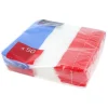 Cerf Dellier 50 Serviettes de table bleu blanc rouge Clearance