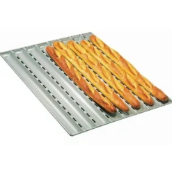 Cerf Dellier Alu-Gaufer plaques à pain 650 x 430 6 baguettes Hot