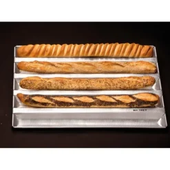 Cerf Dellier Alu-Gaufer plaques à pain bongard 800 x 430 6 baguettes Sale