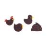 Cerf Dellier Animaux de Pâques assortis en chocolat noir (x48) Sale