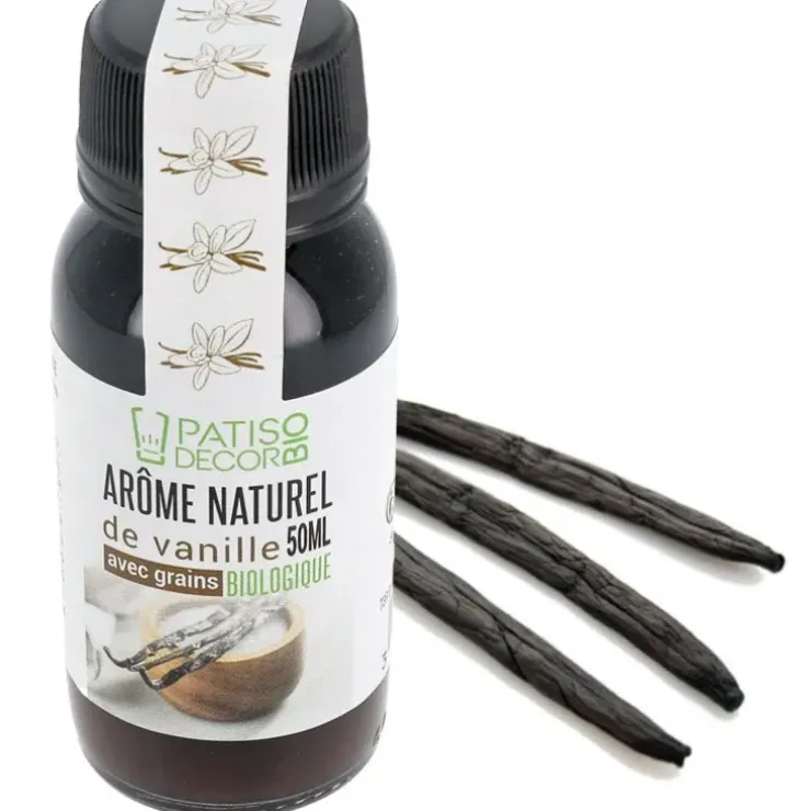 Cerf Dellier Arôme naturel de vanille biologique avec graines 50 ml Sale