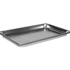 Cerf Dellier Bac gastronorme perforé inox - sans anse - GN 1/1 profondeur 4 cm