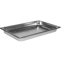 Cerf Dellier Bac gastronorme perforé inox - sans anse - GN 1/1 profondeur 5,5 cm