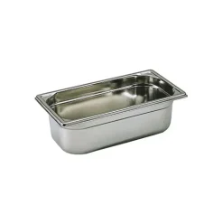 Cerf Dellier Bac gastronorme plein inox - sans anse - GN 1/3 profondeur 15 cm Outlet