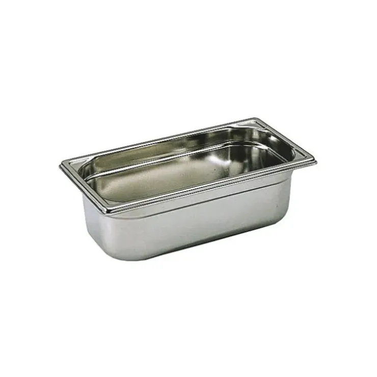 Cerf Dellier Bac gastronorme plein inox - sans anse - GN 1/3 profondeur 15 cm Outlet