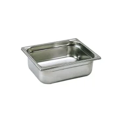 Cerf Dellier Bac gastronorme plein inox - sans anse - GN 1/2 profondeur 2 cm Outlet