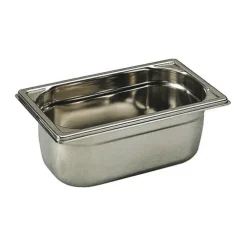 Cerf Dellier Bac gastronorme plein inox - sans anse - GN 1/4 profondeur 10 cm