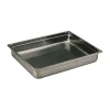 Cerf Dellier Bac gastronorme plein inox - sans anse - GN 2/1 profondeur 6,5 cm