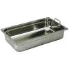 Cerf Dellier Bac gastronorme plein inox - avec anses fixes - GN 2/3 profondeur 15 cm