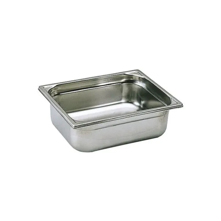 Cerf Dellier Bac gastronorme plein inox - sans anse - GN 1/2 profondeur 4 cm Sale