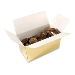 Cerf Dellier Ballotins Or 250g, intérieur blanc (x 50)