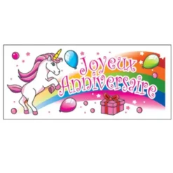 Cerf Dellier Banderole Anniversaire Licorne (x24) Best