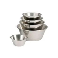 Cerf Dellier Bassine conique inox, bord roulé ouvert - Ø 32 cm Outlet