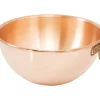Cerf Dellier Bassine en cuivre demi-ronde renforcée à blancs 26 cm Hot