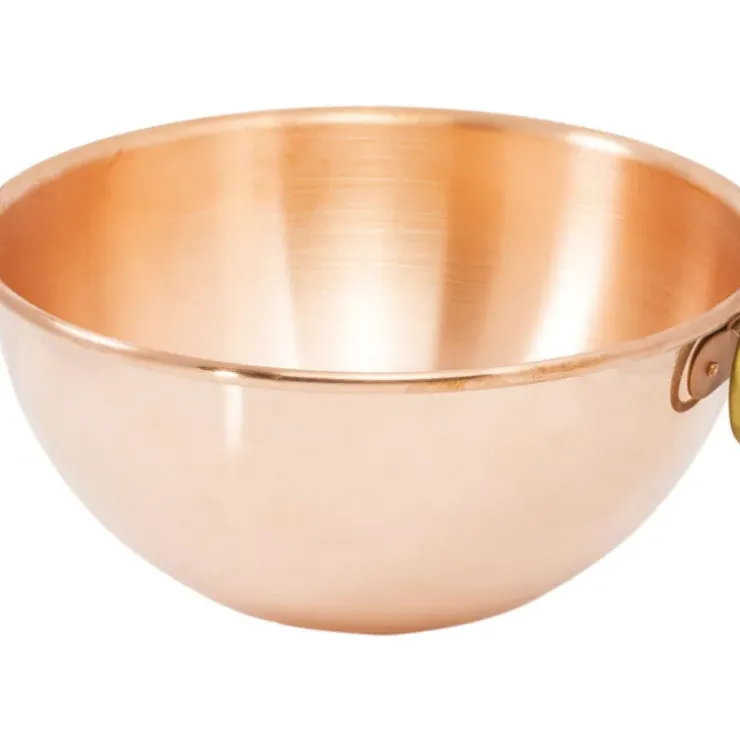 Cerf Dellier Bassine en cuivre demi-ronde renforcée à blancs 40 cm Sale