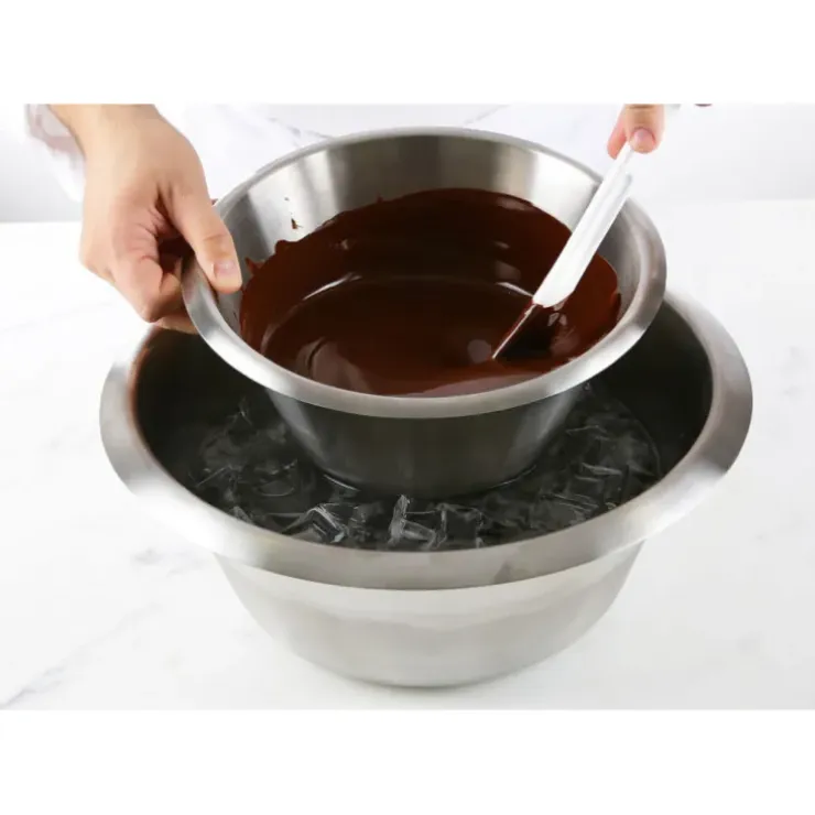 Cerf Dellier Bassine inox fond plat 32 cm Discount
