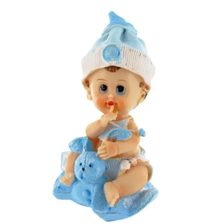 Cerf Dellier Bébé garçon et son doudou