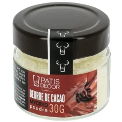 Cerf Dellier Beurre de cacao mycryo en poudre 30 g