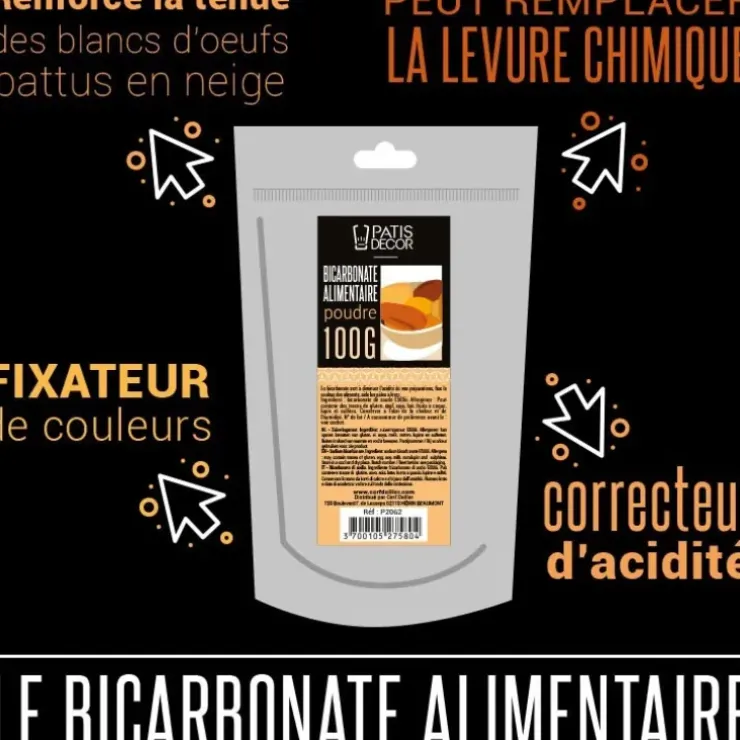 Cerf Dellier Bicarbonate alimentaire 100 g Clearance