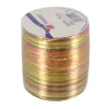 Cerf Dellier Bolduc Raphia Pearl anis / fuchsia / or 50 m Hot