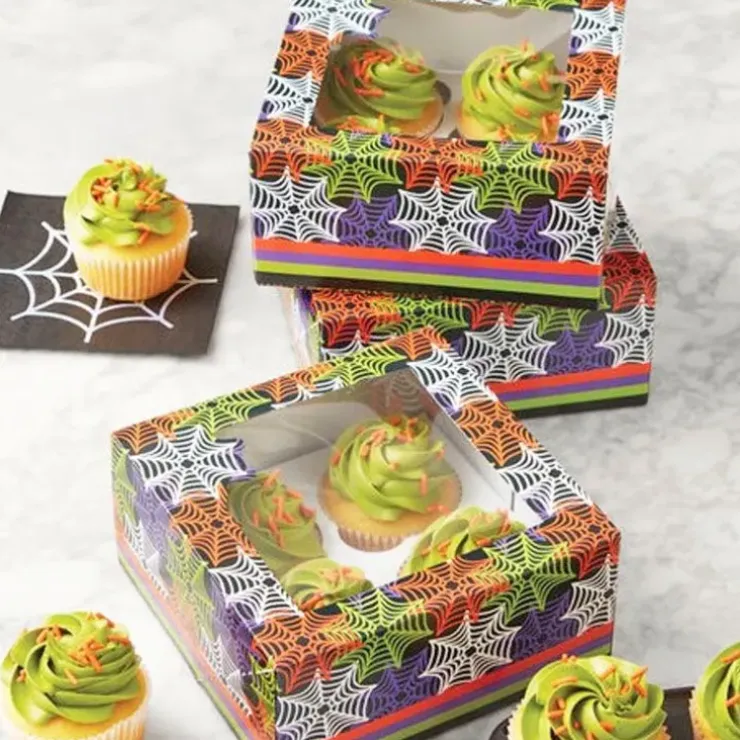 Cerf Dellier Boîte à 4 cupcakes Halloween Wilton (x 3) Best