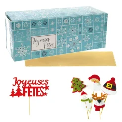 Cerf Dellier Boîte à bûche 30 cm et accessoires Outlet