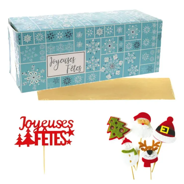 Cerf Dellier Boîte à bûche 30 cm et accessoires Outlet