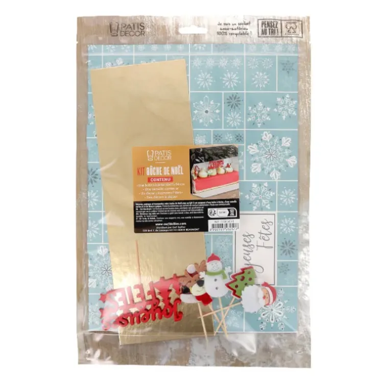 Cerf Dellier Boîte à bûche 30 cm et accessoires Outlet