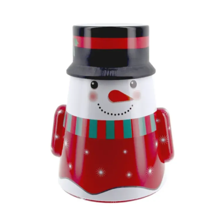 Cerf Dellier Boîte à biscuits de Noël culbuto bonhomme de neige Best
