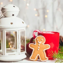 Cerf Dellier Boîte à biscuits de Noël Houx en métal 14,5 cm Outlet