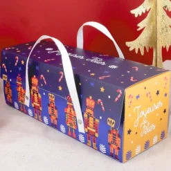 Cerf Dellier Boîte à buche casse-noisette - 35 x 11 x 11 cm New
