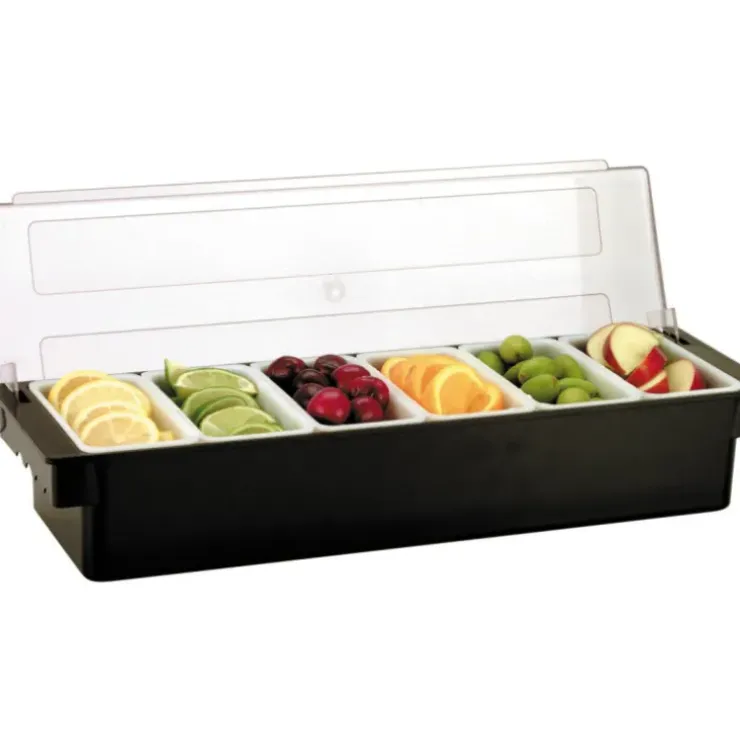 Cerf Dellier Boîte à condiments 6 compartiments polypropylène 50x9,5 cm Sale