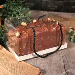 Cerf Dellier Boîte à gâteau transparente à poignées 20x11x11 cm Clearance