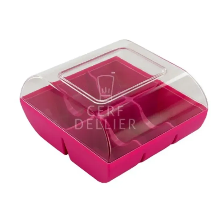Cerf Dellier Boîte 6 macarons fuchsia Clearance