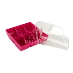 Cerf Dellier Boîte 6 macarons fuchsia Clearance