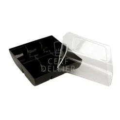 Cerf Dellier Boîte 6 macarons noire Hot