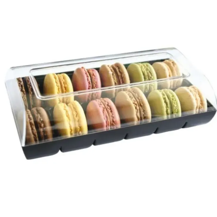Cerf Dellier Boîte 12 macarons noire Outlet