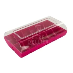 Cerf Dellier Boîte 12 macarons rose fuchsia Hot