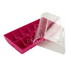 Cerf Dellier Boîte 12 macarons rose fuchsia Hot