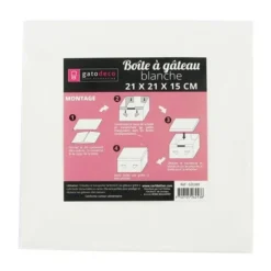 Cerf Dellier Boîte pâtissière 20,3 cm hauteur 20 cm