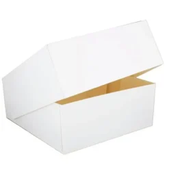 Cerf Dellier Boîte pâtissière blanche h. 10 cm Clearance