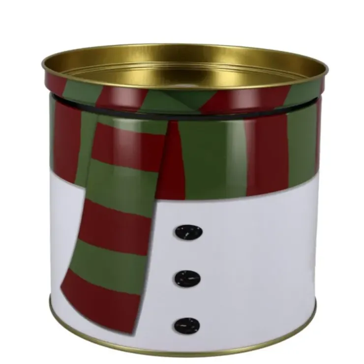 Cerf Dellier Boîtes à biscuits de Noël Set de 3 à empiler Bonhomme de neige Discount
