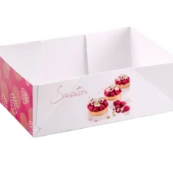 Cerf Dellier Boîtes petits-fours Pauline 20 x 13 cm Hauteur 6 cm (x 100) Clearance