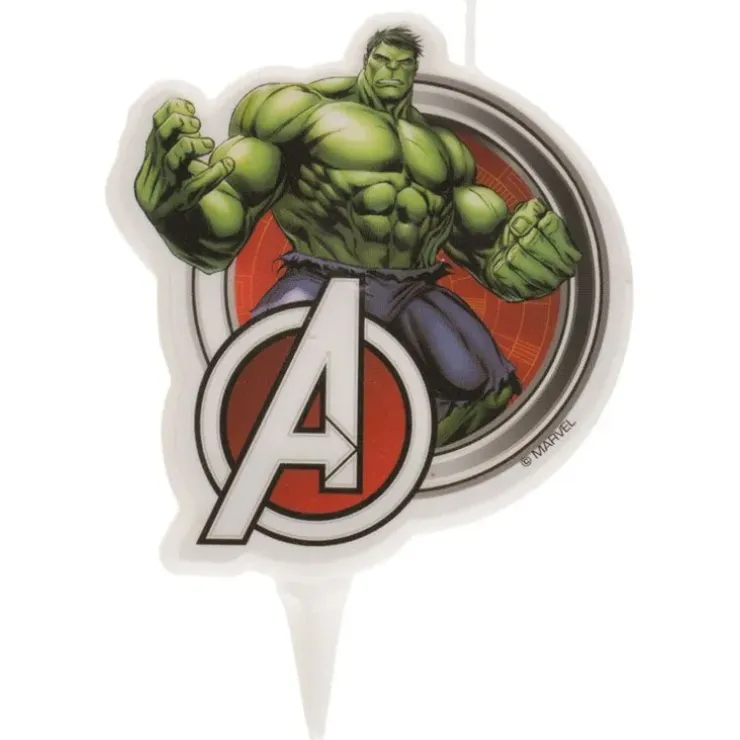 Cerf Dellier Bougie anniversaire 2D Hulk Avengers Sale