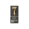 Cerf Dellier Bougie anniversaire dorée chiffre 7 Clearance