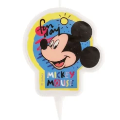 Cerf Dellier Bougie anniversaire Mickey 7,5 cm Hot