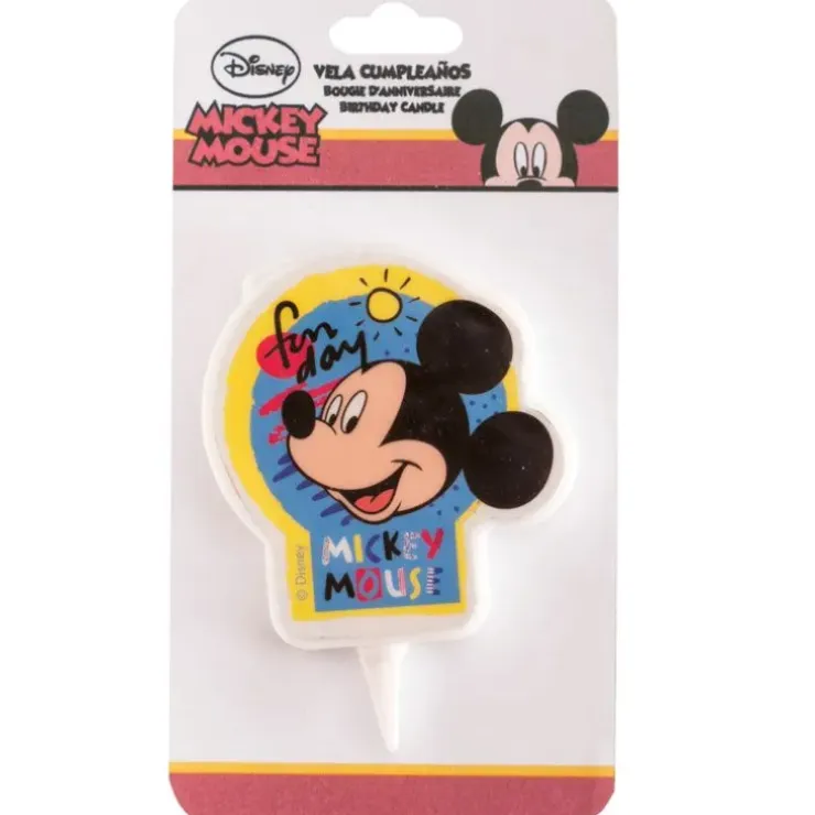 Cerf Dellier Bougie anniversaire Mickey 7,5 cm Hot