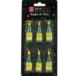 Cerf Dellier Bougie bouteille de champagne (x 6) Best